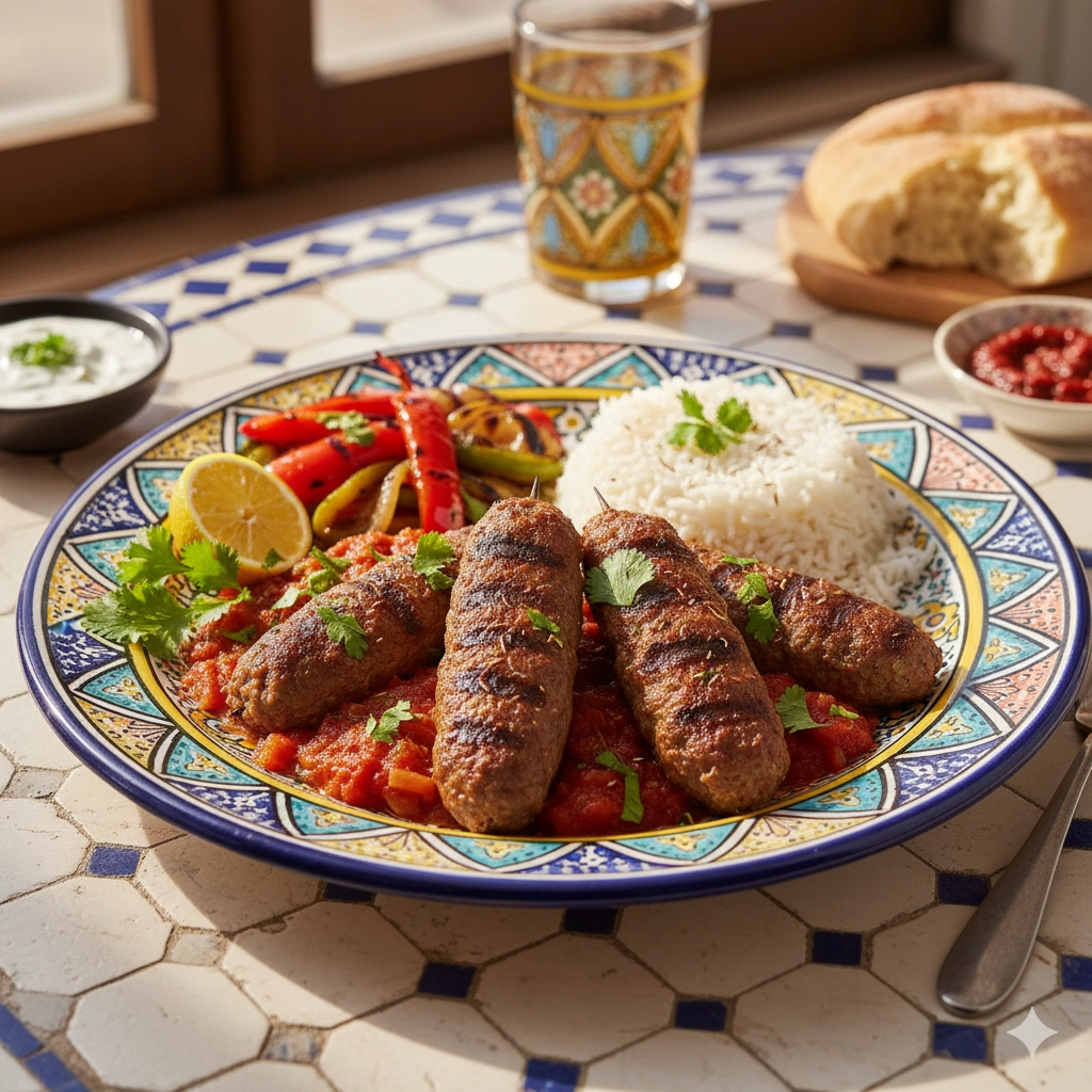 Kefta Skewers with Cheese