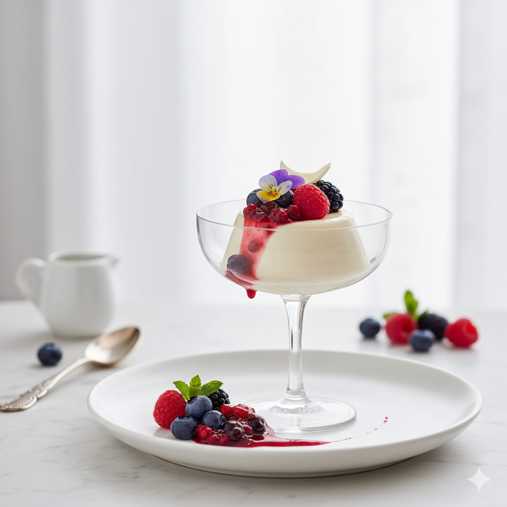 Mango-Passion Panna Cotta